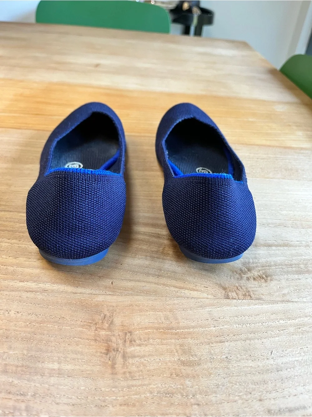 Rothy's Flats in Maritime Navy Blue Knit Machine Washable - 5.5
